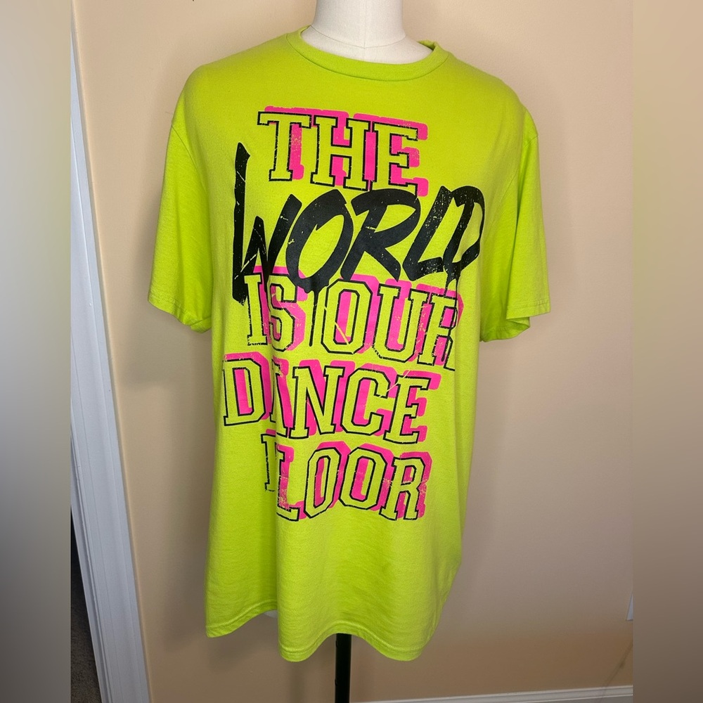 Neon Yellow Zumba Graphic T-Shirt